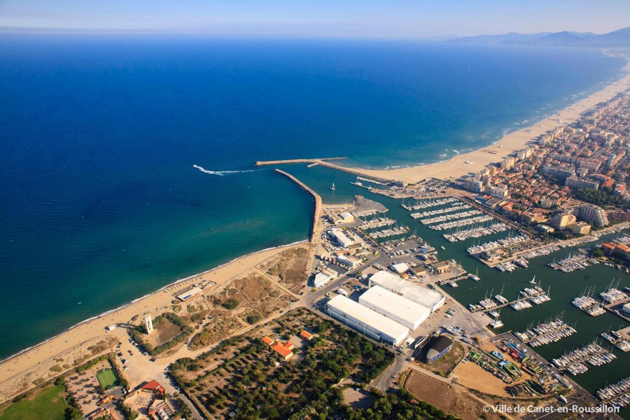 "Mediterranee" Salon Vue Mer Au Coeur De La Ville 10M De La Plage Canet-en-Roussillon Dış mekan fotoğraf