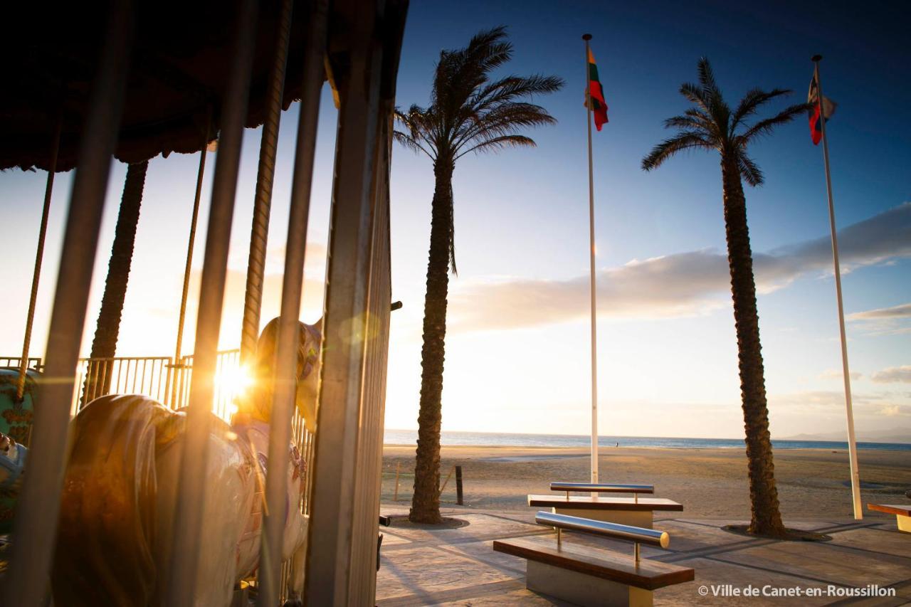 "Mediterranee" Salon Vue Mer Au Coeur De La Ville 10M De La Plage Canet-en-Roussillon Dış mekan fotoğraf