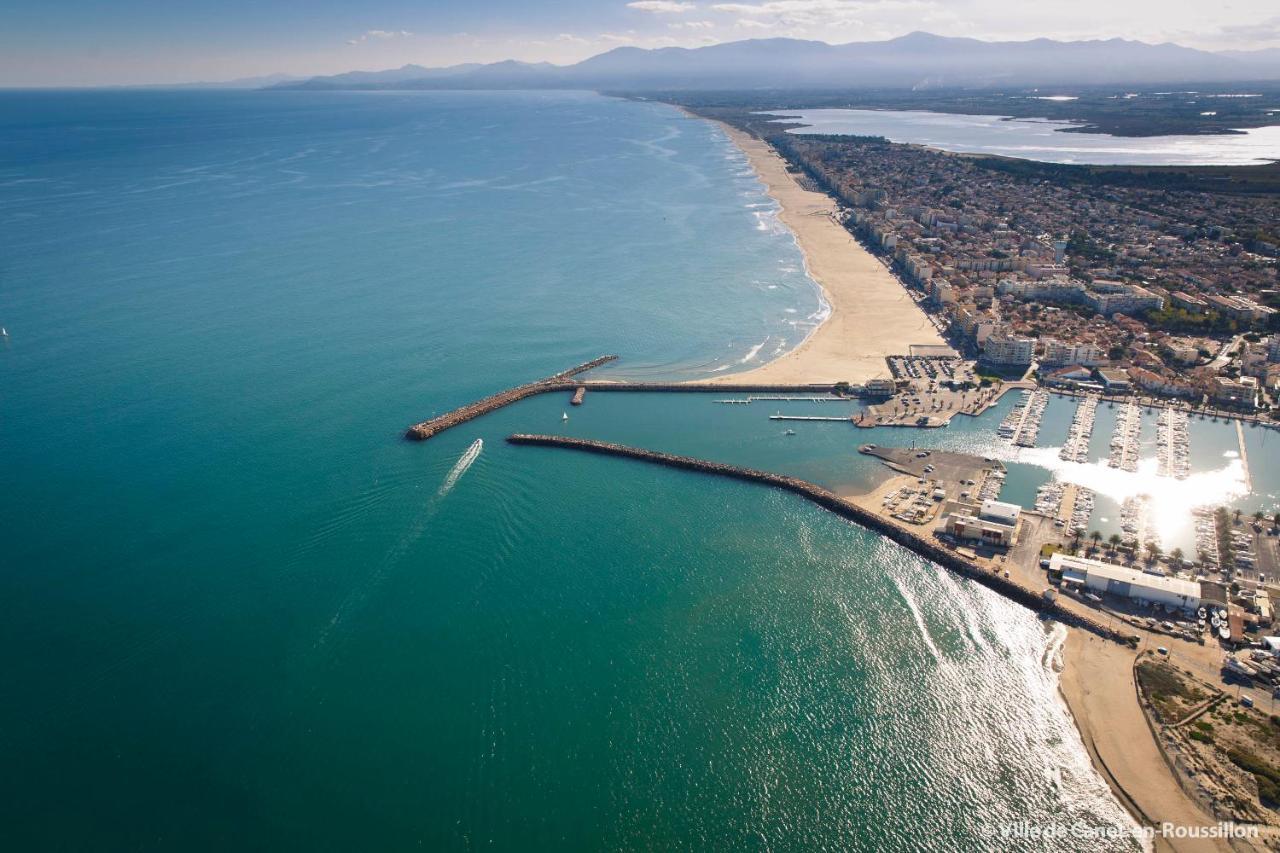 "Mediterranee" Salon Vue Mer Au Coeur De La Ville 10M De La Plage Canet-en-Roussillon Dış mekan fotoğraf