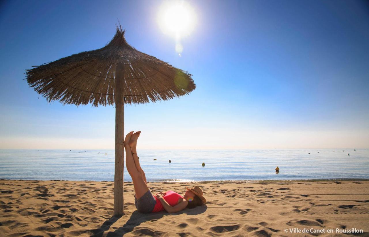 "Mediterranee" Salon Vue Mer Au Coeur De La Ville 10M De La Plage Canet-en-Roussillon Dış mekan fotoğraf